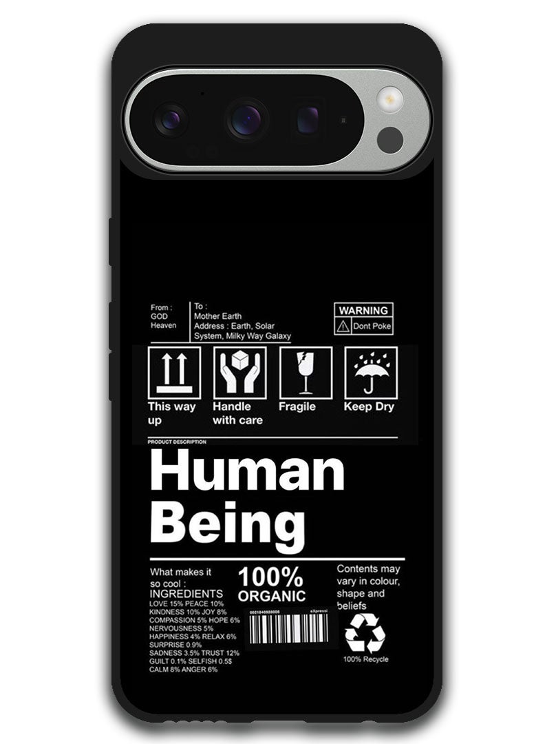 Theodor Protective Case Anti Scratch Shock Proof Bumper Cover For Google Pixel 9 Pro Human Being - Image 1