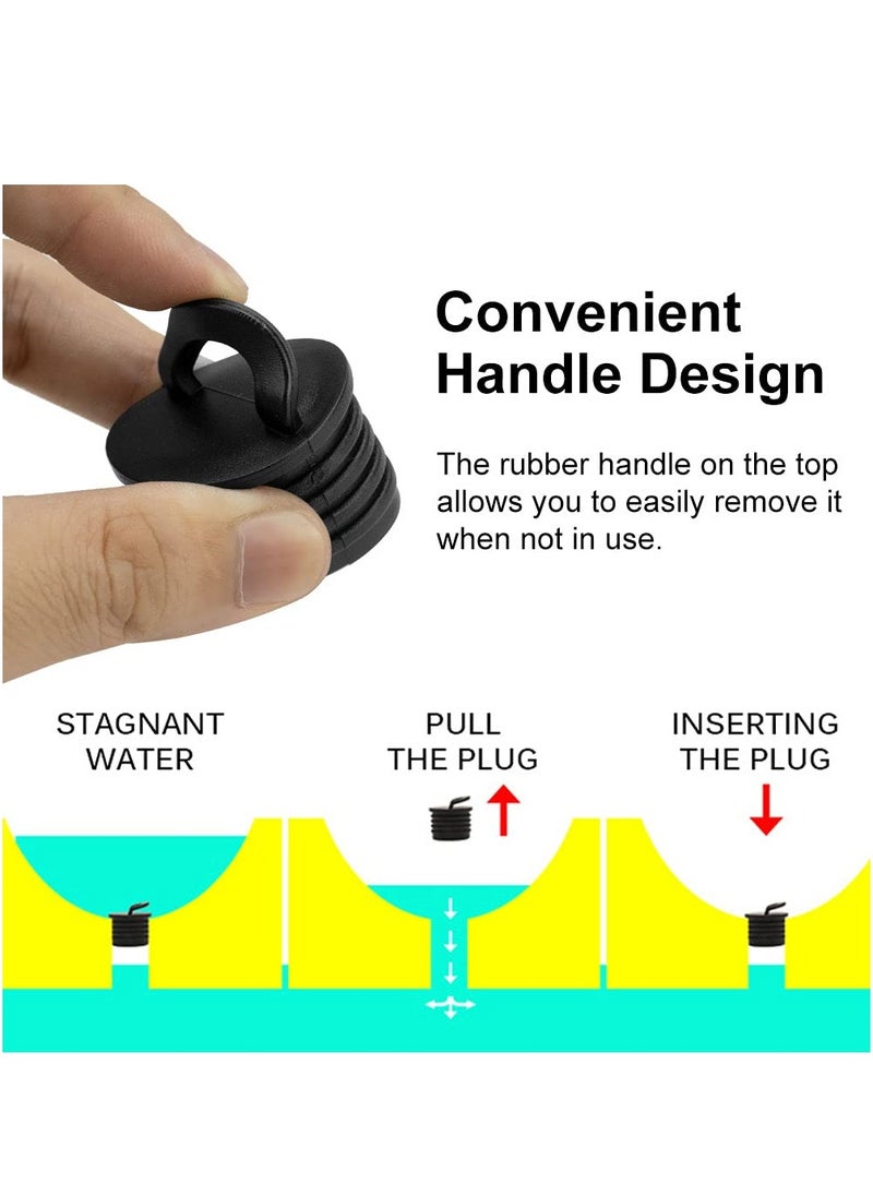 SYOSI - Boat Scupper Plugs, 16 Pcs Kayak Drain Plug Kayak Bungs Kayak Scupper Stoppers Ocean Kayak Scupper Plugs Kayak Drain Plug Replacement for Kayak Canoe Boat Drain Holes - Image 1