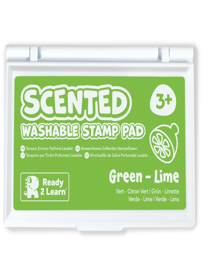 READY 2 LEARN Scented Stamp Pad for Kids | Lime | Green | Washable, Non Toxic Ink Pad for Stamps | Fade Resistant | Decorate Arts and Crafts - Image 1