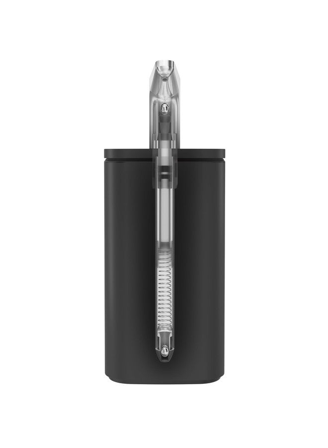 سيمبل هيومان موزع صابون سائل simplehuman بمضخة نبضية سعة 16 أونصة، مضخة صابون لليدين مانعة للتنقيط، مصنوع من الفولاذ المقاوم للصدأ الأسود - Image 4