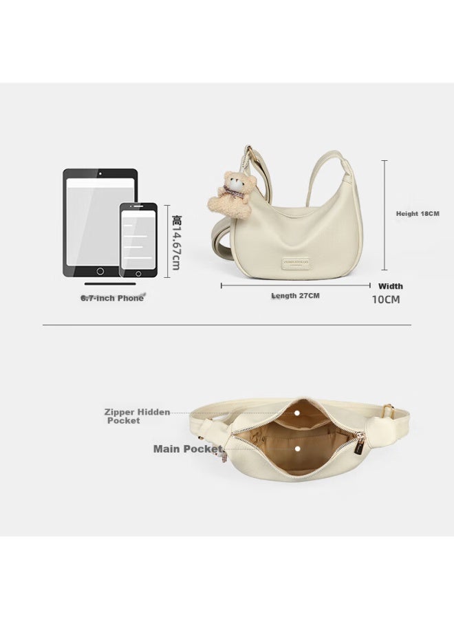 Yuyula Women's Handbag, Stylish Crossbody Bag, Luxury Brand Shoulder Dumpling Bag, Birthday Gift With High-end Feel For Girlfriend Or Wife - Image 3