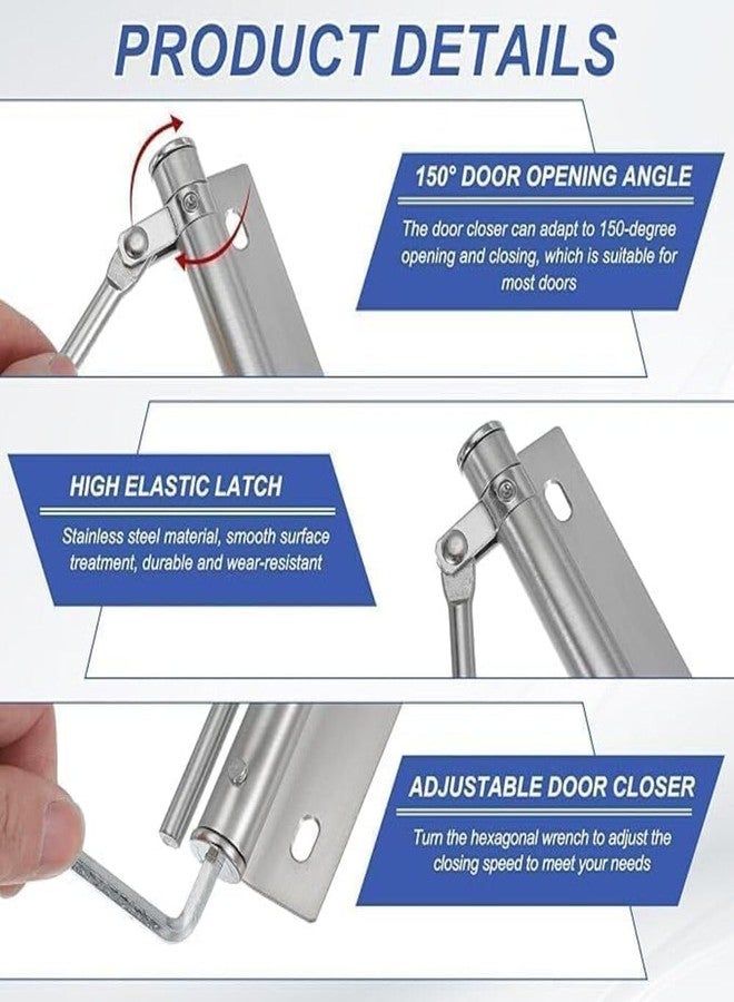 Orbica Automatic Door Closer - Heavy Duty Spring-Loaded Adjustable Door Closer with Allen Key & Screws | Self-Closing for Home, Office & Screen Doors - Image 3