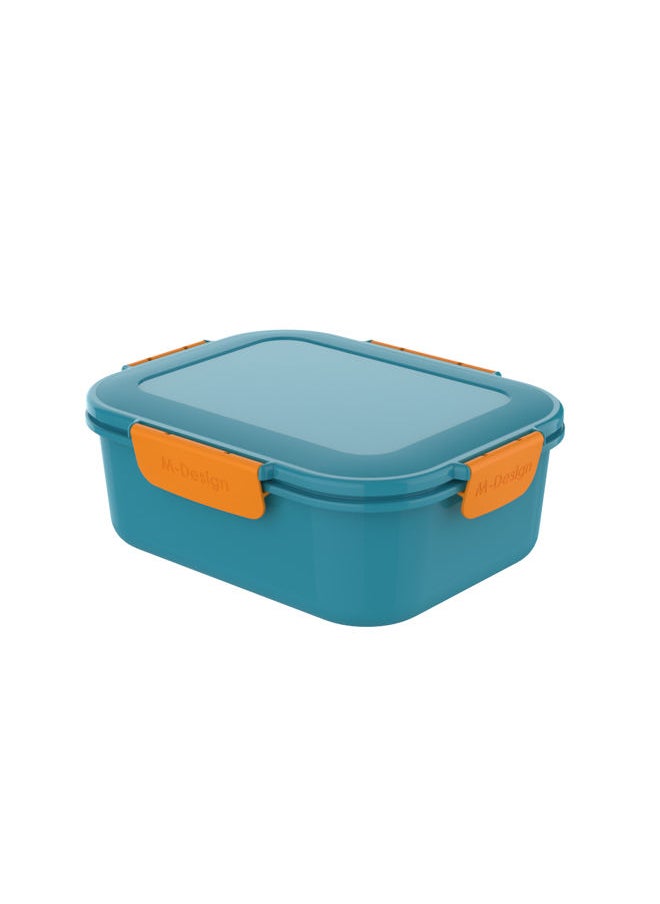 m-design - Lunch Box 1.6 liters -Turquoise/Orange - Image 1
