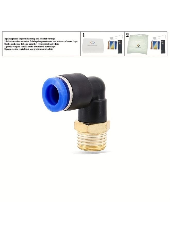 PL6 02 Model 20PCS L Shape Right Angle Elbow Quick Connector For Copper Hose Air Pipe - Image 3