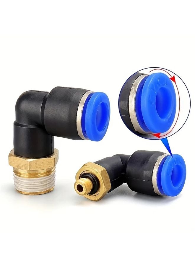 PL6 02 Model 20PCS L Shape Right Angle Elbow Quick Connector For Copper Hose Air Pipe - Image 4