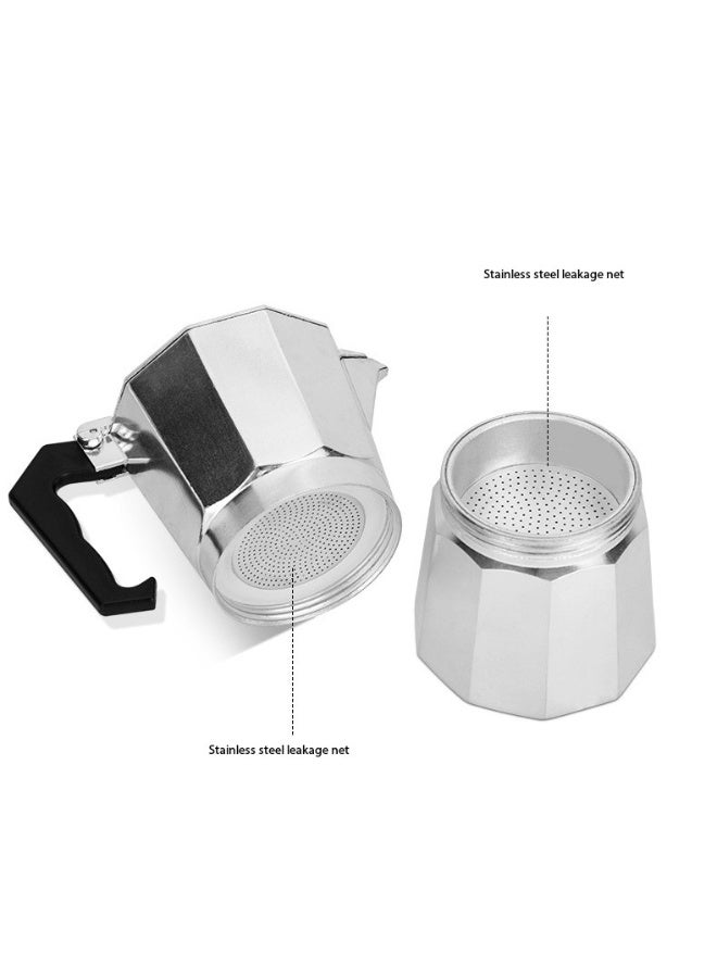 Stovetop Espresso Maker, Aluminum 3-cup Premium Moka Pot for Classic Espresso, Manual Italian Coffee Maker for Home and Camping, Easy to Operate and Quick Cleanup  - Image 3