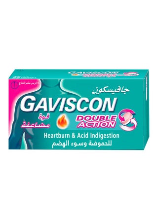 Double Action Mint Flavour Fast Soothing Relief From Heartburn And Indigestion 32 Chewable Tablets