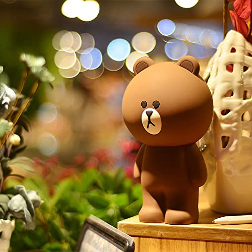 Grostmend Cute Bear Pencil Case Aesthetic Brown Bear Kawaii Pencil Case Anime Pencil Pouch for Girls Boys Storage Bag Pen Holders School Students Stationery Case - Image 5