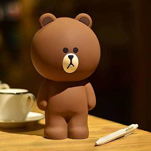 Grostmend Cute Bear Pencil Case Aesthetic Brown Bear Kawaii Pencil Case Anime Pencil Pouch for Girls Boys Storage Bag Pen Holders School Students Stationery Case - Image 4