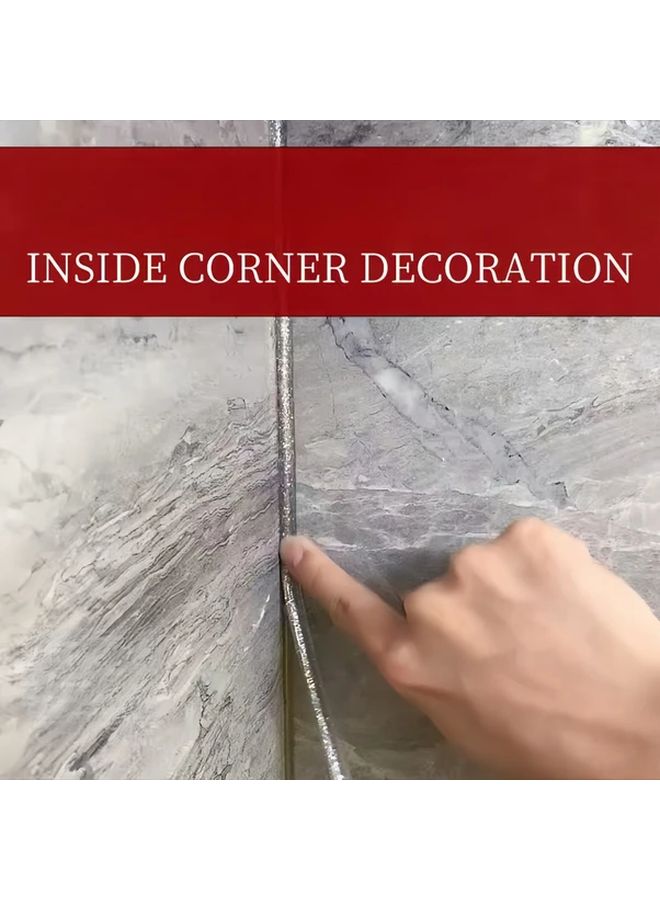 Self Adhesive Seam Tape Silvery 5 Meters Easy Install for Kitchen Living Room Bathroom - Image 2