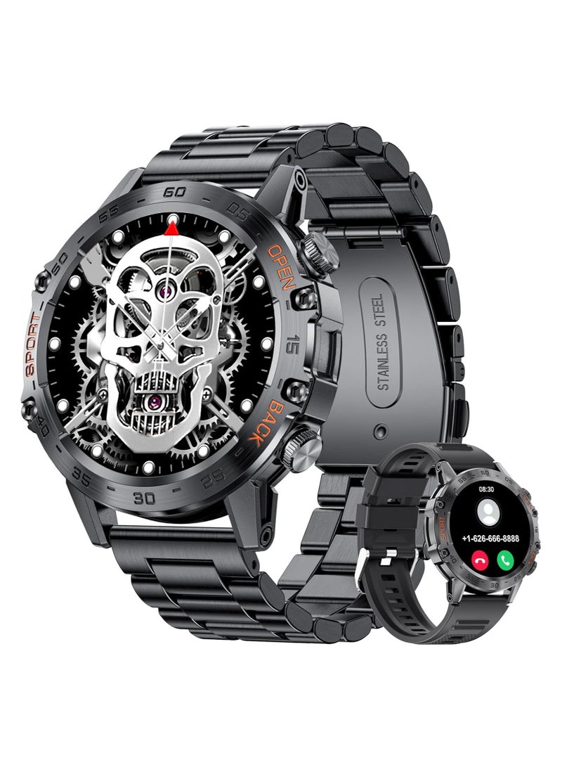 General Smartwatch (answer/dial calls), 100 sport modes, 5ATM waterproof fitness watch, heart rate / SpO2 / blood pressure for Android and iOS, 1.39" HD DIY screen smartwatch  - Image 1