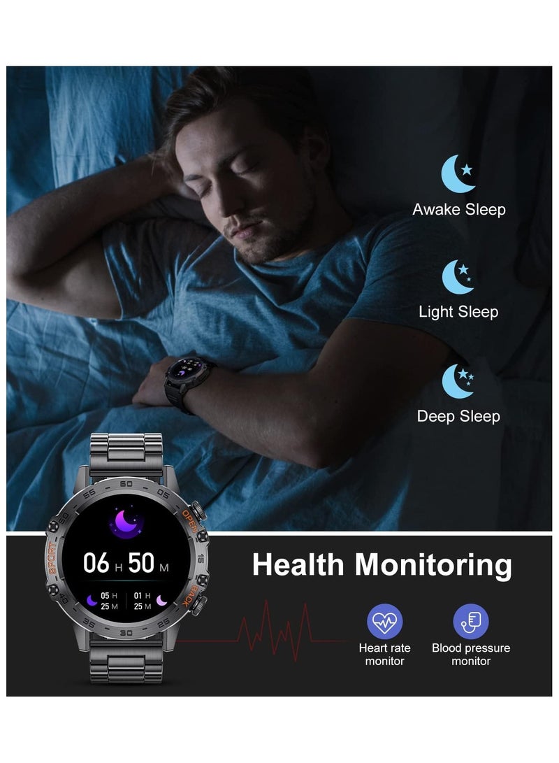 General Smartwatch (answer/dial calls), 100 sport modes, 5ATM waterproof fitness watch, heart rate / SpO2 / blood pressure for Android and iOS, 1.39" HD DIY screen smartwatch  - Image 5