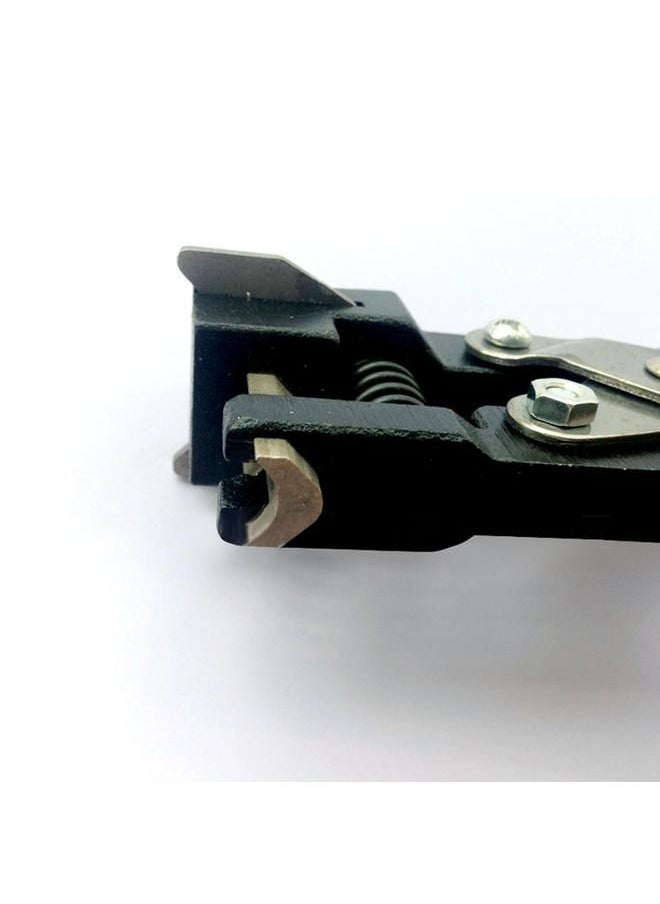 Arabest - Card Slot Hole Puncher Plier Metal Handheld Portable Round Hole Punch Plier for PVC Aluminum R3 - Image 1