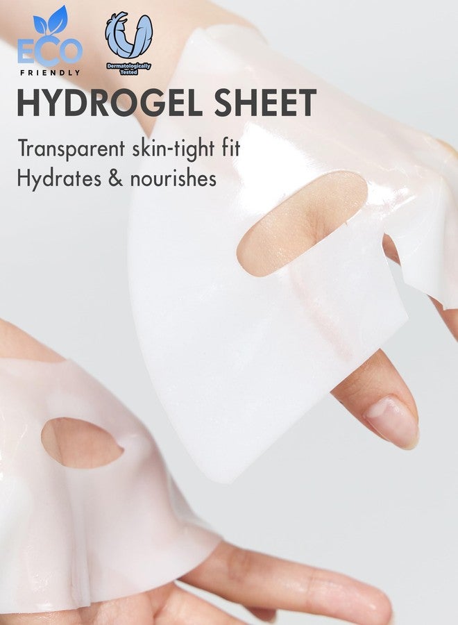 ديرمال قناع ديرمال سيول هيدروجيل ذائب للوجه بحمض الهيالورونيك (عبوة من 4 قطع) - قناع جل كوري ليلي منعش للوجه مع سيراميد وحمض الهيالورونيك النانوي - طقوس ترطيب وتصغير المسام لبشرة متألقة - Image 5