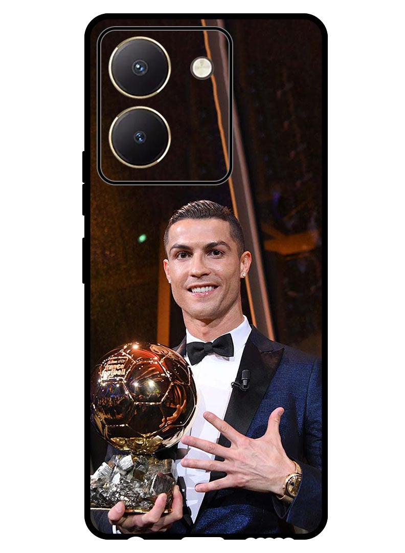 Theodor Protective Case Anti Scratch Shock Proof Bumper Cover For Vivo Y27s Ronaldo Trophy - Image 1