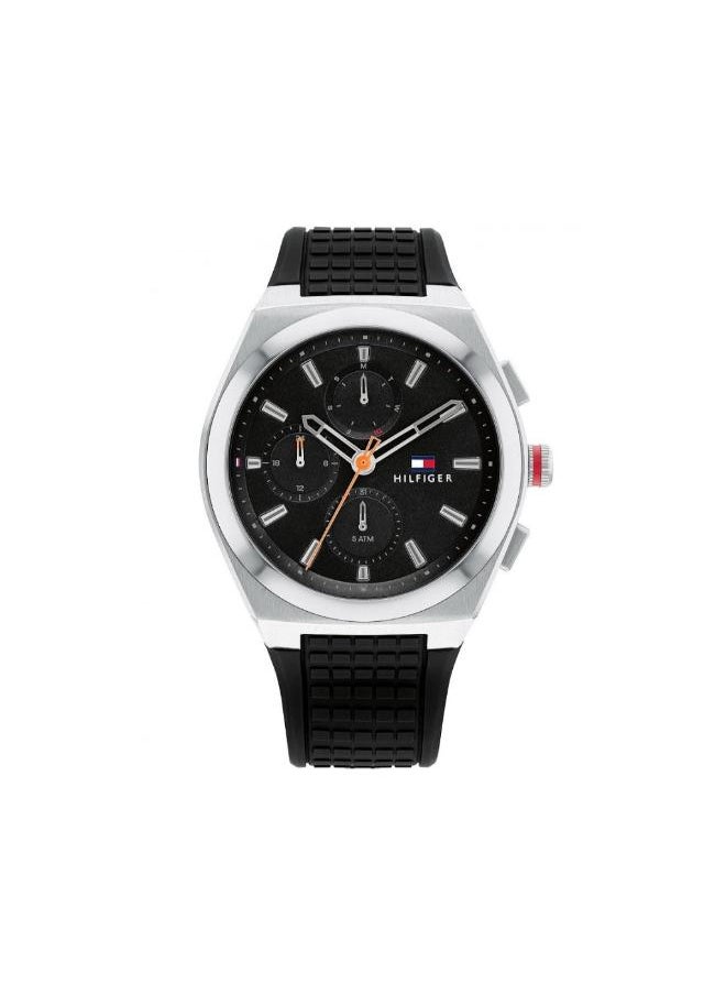 TOMMY HILFIGER - men’s Chronograph Rubber watch 1791898 - Image 1