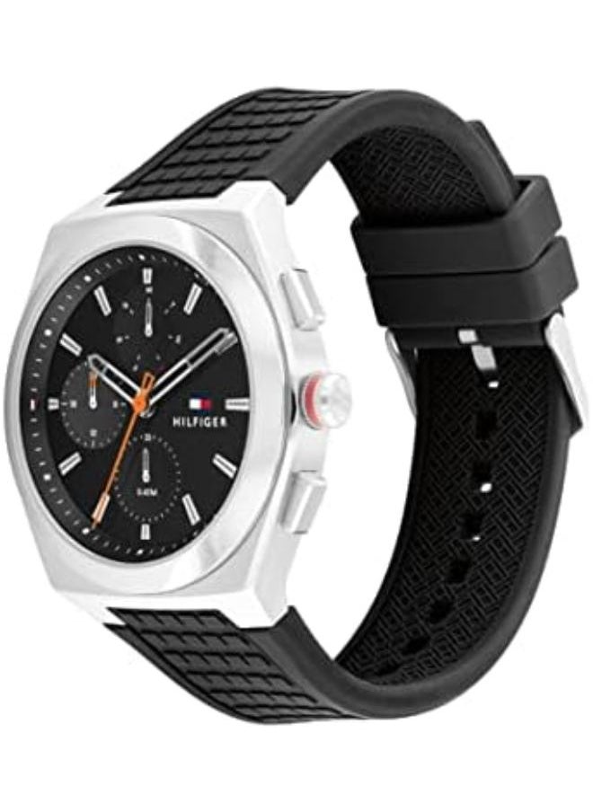 TOMMY HILFIGER - men’s Chronograph Rubber watch 1791898 - Image 1