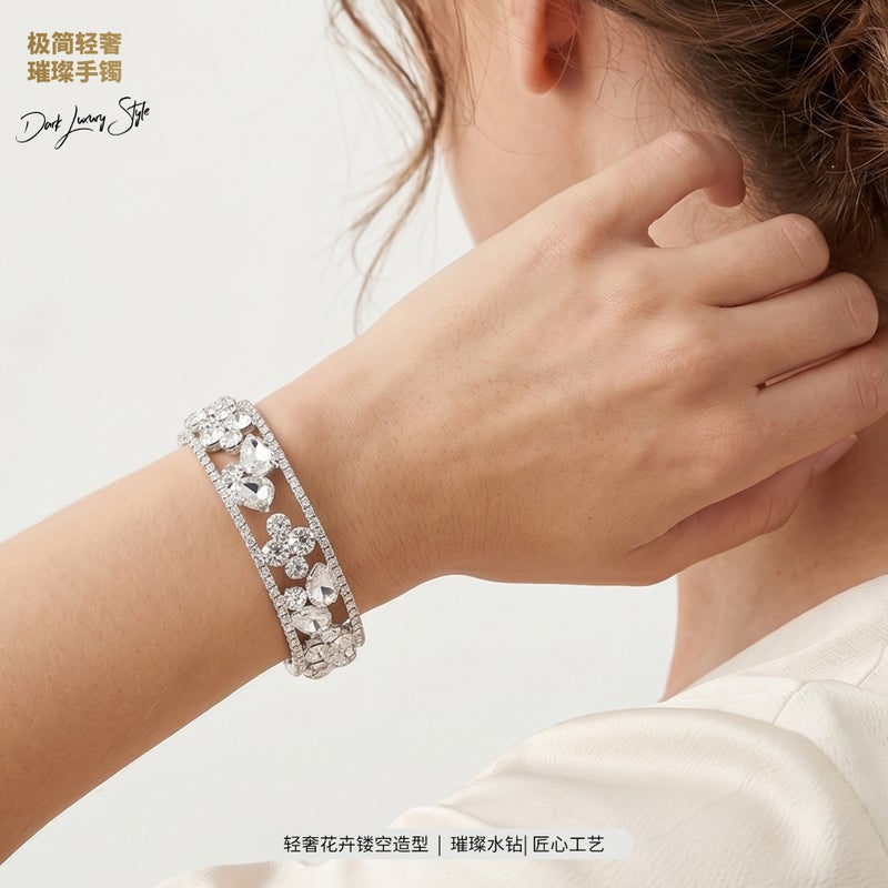 Zircon Bracelet for Women, Luxury Design - Image 3