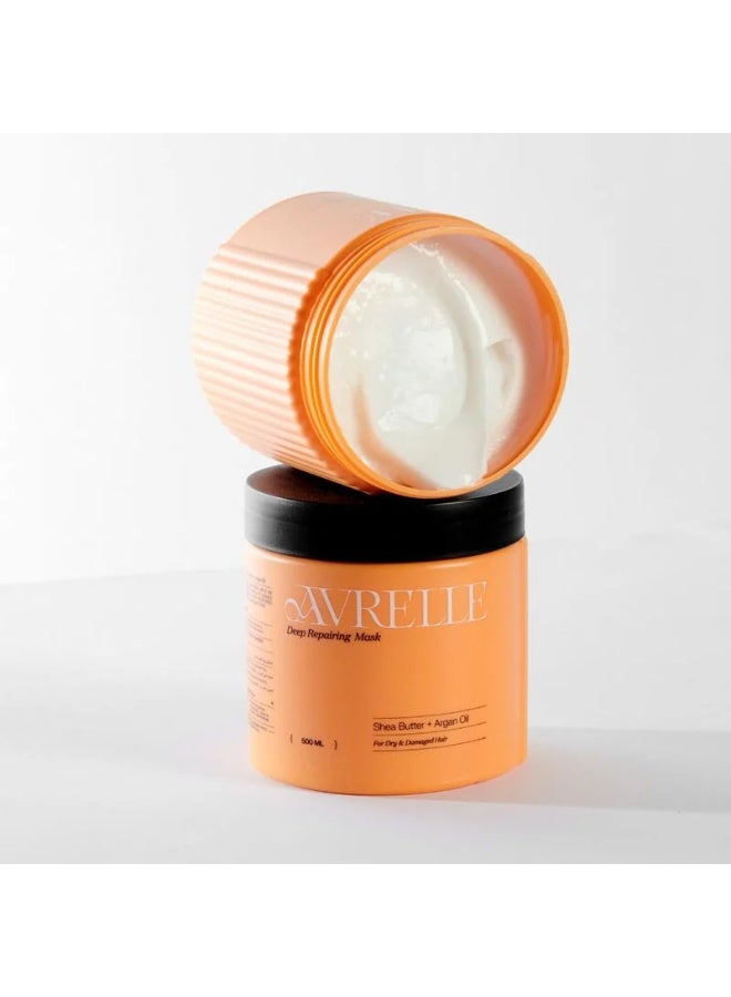 AVRELLE Hair Mask Shea Butter & Argan Oil 500ml - Image 3