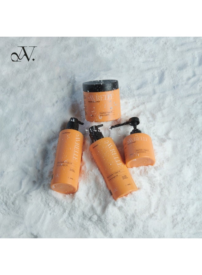 AVRELLE Hair Mask Shea Butter & Argan Oil 500ml - Image 4