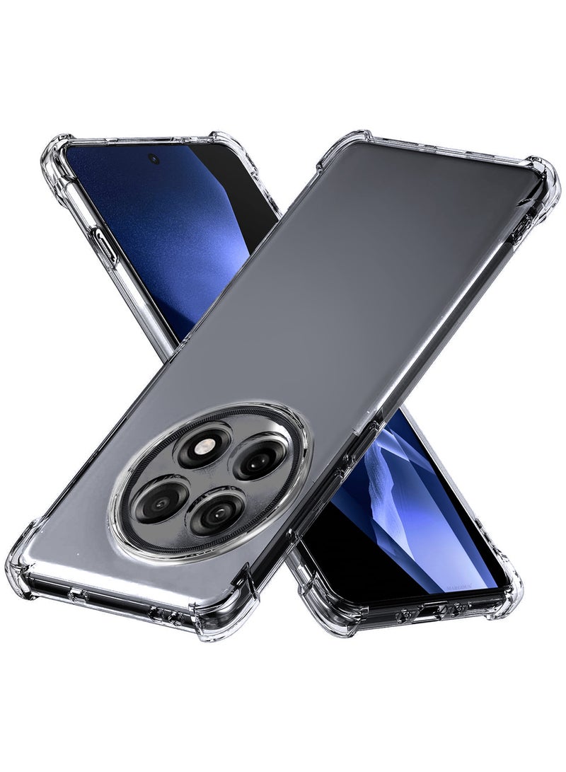 CATANES 2Packs TPU Gorilla Case Cover for OnePlus ACE 5 5G, Reinforced Corner Bumper Phoce Cover and Camera Protection Slim Fit Shockproof Flexible with Shockproof 3D Screen Protector - Clear - Image 3