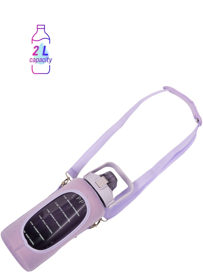 Prickly Pear Purple Tracker 2L Water Bottle & Purple Pouch Bundle - Image 1