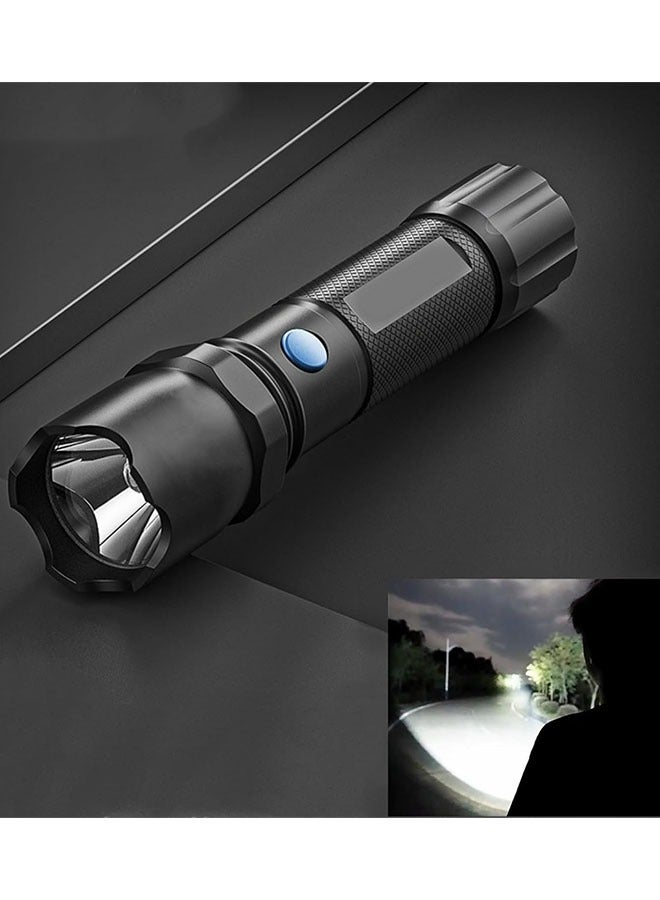 general LED Flashlight,High Lumens Super Bright Flashlight, Zoomable, Waterproofs Rechargeable Flashlight with 4 Lighting Modes,Powerful Handheld Flashlight for Camping,Hiking,Cycling,Home Reserve - Image 2