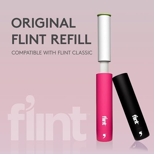 Flint Original Lint Roller Refill, Extra Sticky, Compatible with Flint Retractable Lint Roller, Lint Rollers for Pet Hair Extra Sticky Refill - Pack of 2 - Image 2