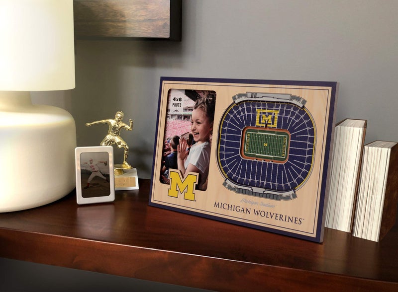 YouTheFan YouTheFan NCAA Michigan Wolverines 3D StadiumView Picture Frame - Michigan Stadium 12"" x 8"" - Image 2