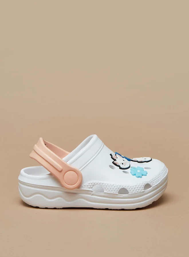 Disney Girls Marie Applique Detail Clogs