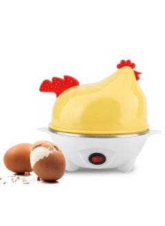 Generic 7 Eggs Capacity Electric Egg Boiler, Egg Cooker, Egg Steaming Device for Hard Boiled Eggs Multi-Function Cartoon Hen Egg Boiler with Auto Shut Off Power 350W Suitable for Home, Office Color White/ Ye  - Image 4