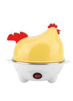 Generic 7 Eggs Capacity Electric Egg Boiler, Egg Cooker, Egg Steaming Device for Hard Boiled Eggs Multi-Function Cartoon Hen Egg Boiler with Auto Shut Off Power 350W Suitable for Home, Office Color White/ Ye  - Image 3