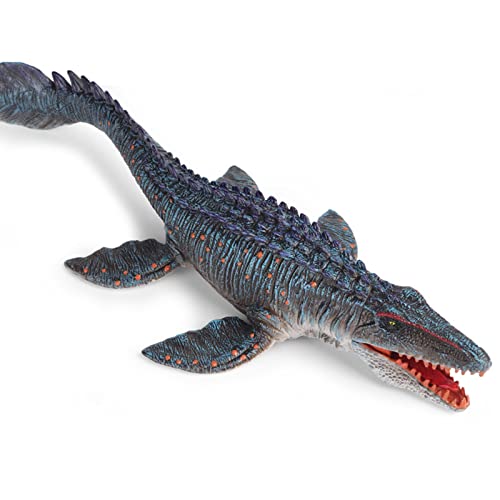 EOIVSH Large Mosasaurus Toy 13.4", Realistic Deep Sea Monster Mosasaurus Dinosaur Plastic Hand-Painted Ocean Animal Model Figurine for Bath Pool Toy, Birthday Gifts, Party Favors, Kids Toys - Image 1