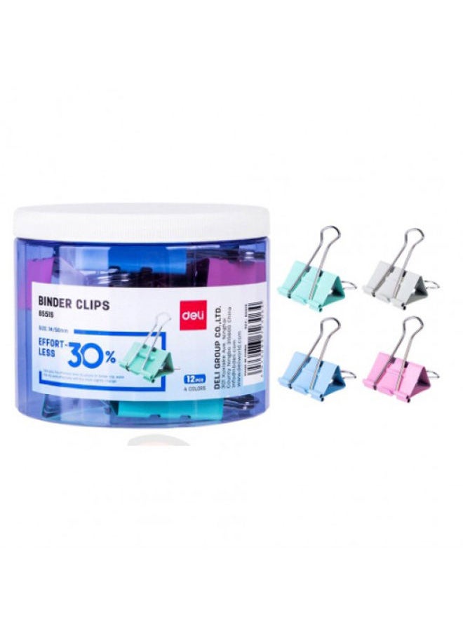 Deli Effortless Binder Clip - Colorful 