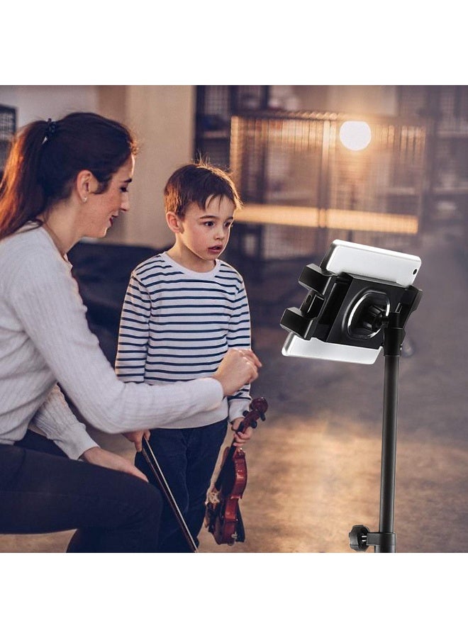 WISFOR Phone Stand Tablet Holder Floor Mobile Tripod for iPad Adjustable Lazy Arm Mount Overhead Cellphone Tripod for 4.7-12.9 Inch iPhone 13 Pro Samsung Tab iPad Mini Galaxy  - Image 4
