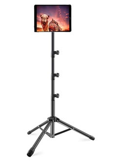 WISFOR Phone Stand Tablet Holder Floor Mobile Tripod for iPad Adjustable Lazy Arm Mount Overhead Cellphone Tripod for 4.7-12.9 Inch iPhone 13 Pro Samsung Tab iPad Mini Galaxy  - Image 1