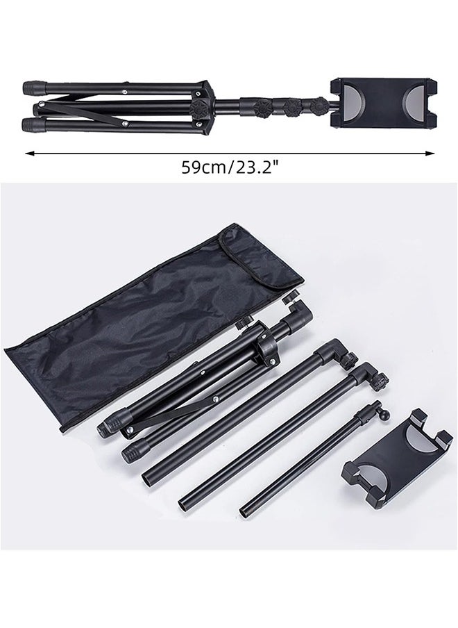 WISFOR - Phone Stand Tablet Holder Floor Mobile Tripod for iPad Adjustable Lazy Arm Mount Overhead Cellphone Tripod for 4.7-12.9 Inch iPhone 13 Pro Samsung Tab iPad Mini Galaxy - Image 1