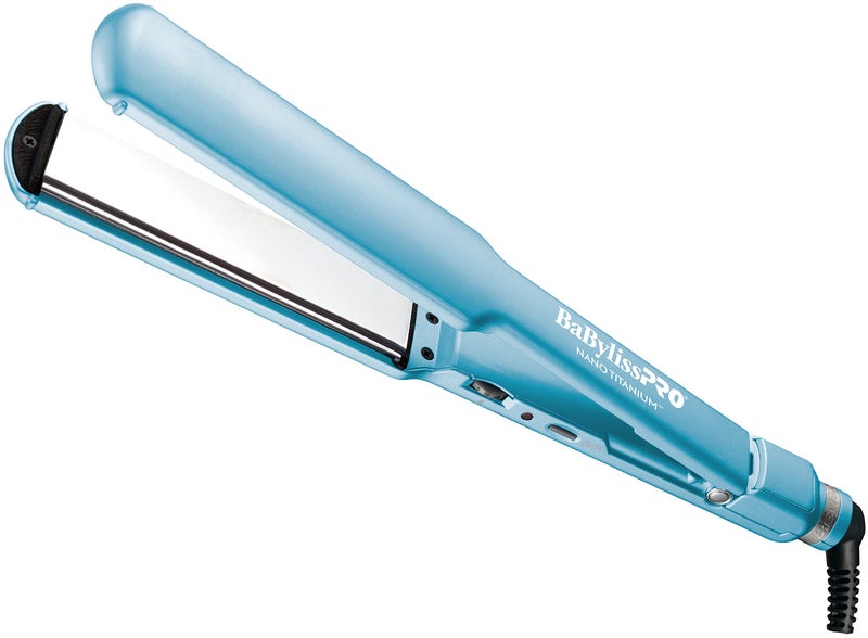 BaBylissPRO مكواة شعر بايبيليس برو نانو تيتانيوم المسطحة ، 1/2" مكواة شعر رفيعة للغاية لنتائج صالون احترافية وجميع أنواع الشعر - Image 1
