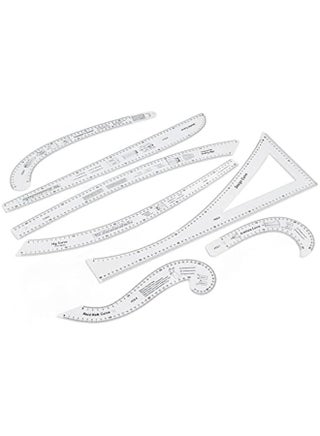 7Pcs Sewing Ruler Tailor Set Clear French Curve Ruler Sewing Ruler Set Rulers Ruler Racks Rulers High Accuracy Scale Fashion Pattern Design Ruler Set for Making Pattern Drafting - pzsku/ZBA7397E679545AA9F23CZ/45/_/1739698060/82351cab-8f6c-47dc-867f-479c5babffac