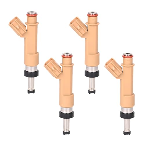 RLP Fuel Injectors 232500T020 Set of 4 Compatible with Toyota Corolla 20092019 Matrix 20092013 Scion xD 20082009 18 L Replace 2320909140 2320939145 12 Holes - Image 1