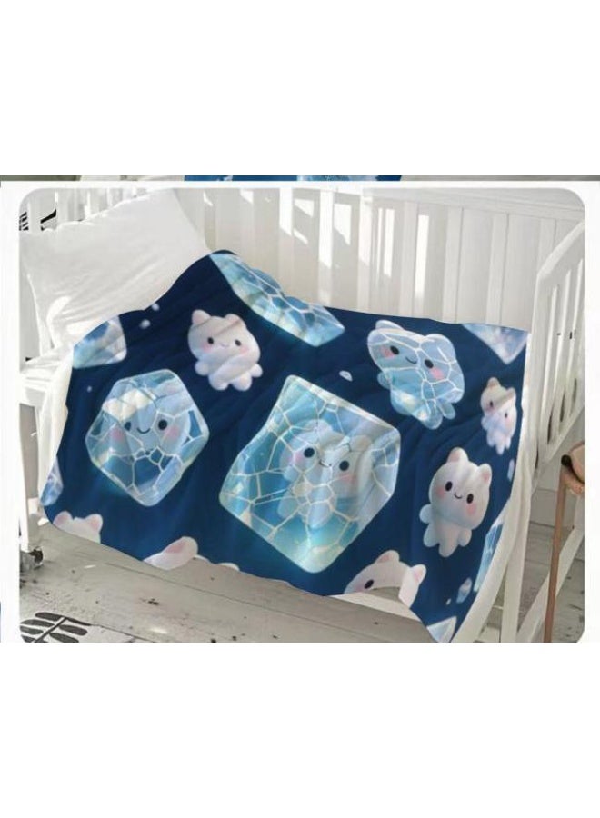 general Flannel thin blanket (warm and comfortable, suitable for sleep, gaming, dust removal and sandproof) 150cm*200cm - 706 - Image 1