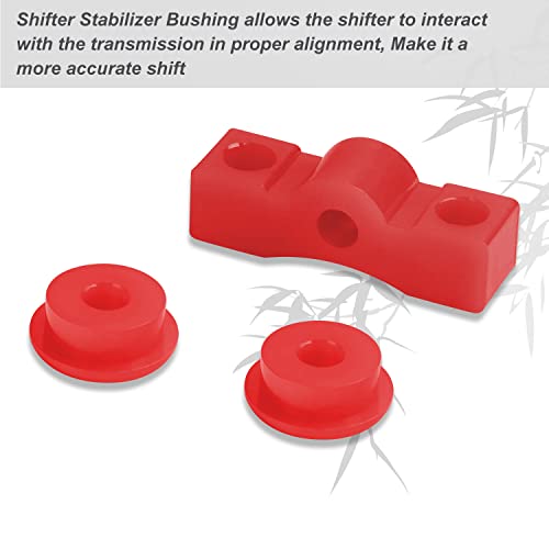 Fennoral 8-1602 Shifter Stabilizer Bushing Kit Compatible with Honda Civic CRX (1988-2000) Del Sol (1993-1997), bushings firm up your linkage, Supports the shifter for better handling and performance - Image 4