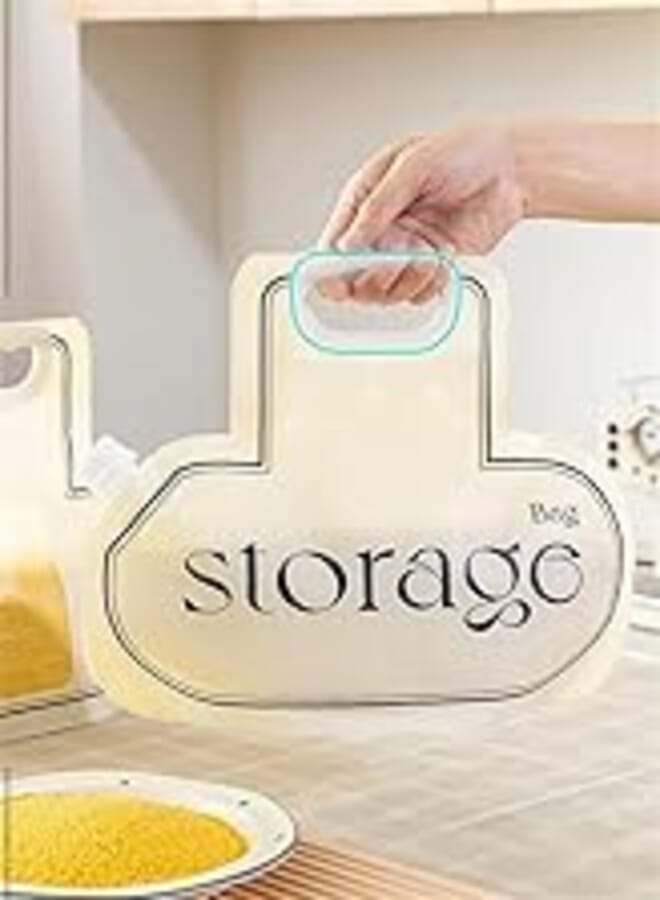 Household Large Capacity Grain Storage Bag, Divided Storage Bag, Food Grade Sealed Insect Proof Moisture-Proof, Rice Bucket Storage Bag (2 Pieces) 
