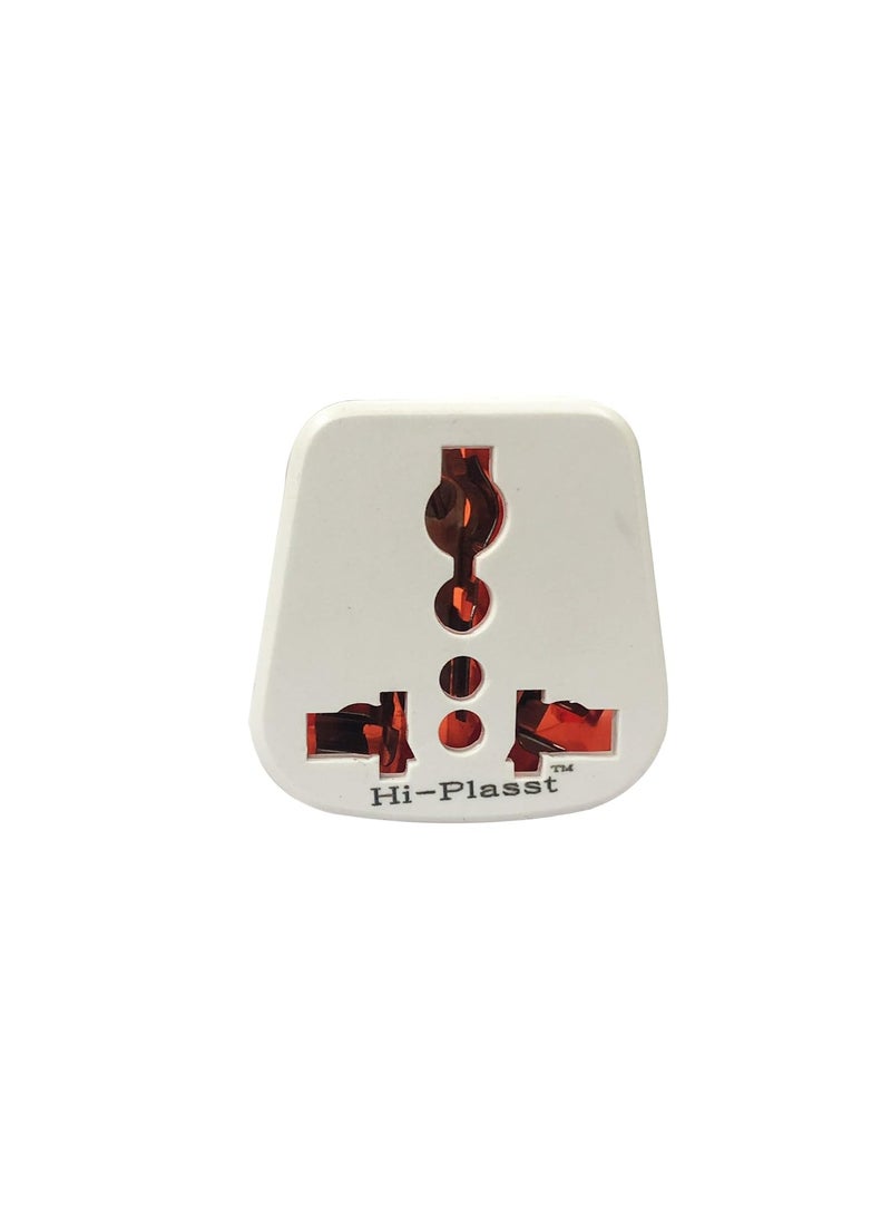 HI PLASST PINS N PLUGS HiPLASST Conversion Plugs 5A 13A 6A 16A Pack of 4 3pin Travel Converter Plugs with Universal Socket for All Types of Indian and International Plugs  - Image 5