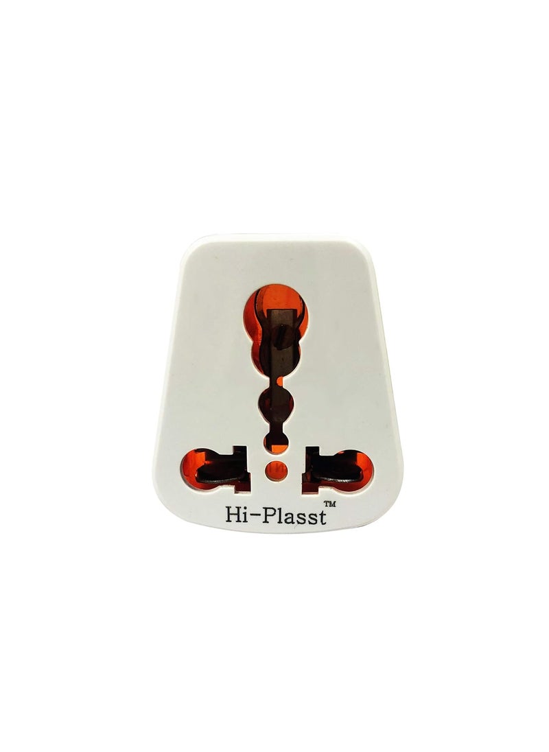 HI PLASST PINS N PLUGS HiPLASST Conversion Plugs 5A 13A 6A 16A Pack of 4 3pin Travel Converter Plugs with Universal Socket for All Types of Indian and International Plugs  - Image 4