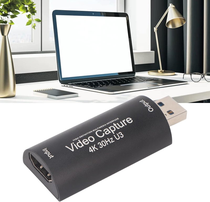 Portable 4K 30Hz Video Acquisition Card with USB 3.0 Plug and Play 1080P 60FPS Game Seize Device for Teaching, Imaging, and Live Gaming Entertainment - Image 3