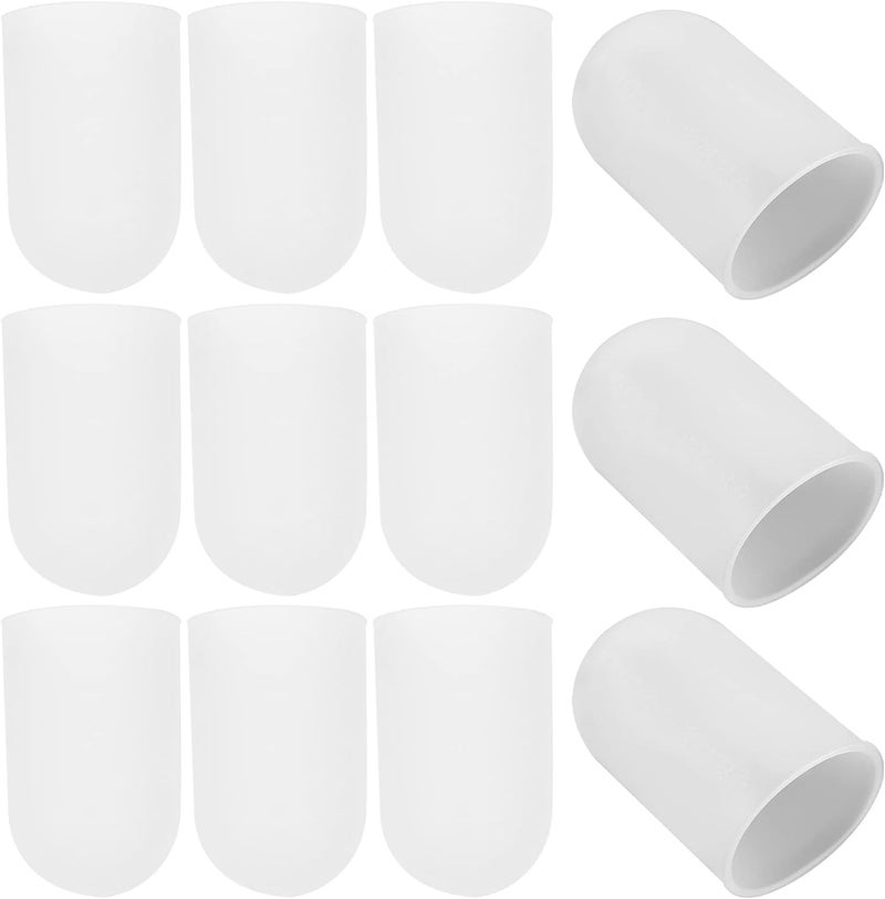klarako Gel Finger Cover 20pcs Clear Finger Protectors Silicone Finger Cots Fingertips Hot Finger Caps for Protection Assorted Color Silicone Thumb Protector - Image 2