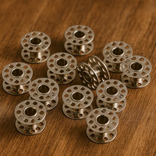 Vemlons Bobbins Metal/Steel bobbins Sewing Machines Bobbins for Usha/Singer/bobbins,/Stainless Steel Sewing Machine Accessories 6 Bobbins/Any Automatic Sewing Machines bobbins Set of 6 piece - Image 4
