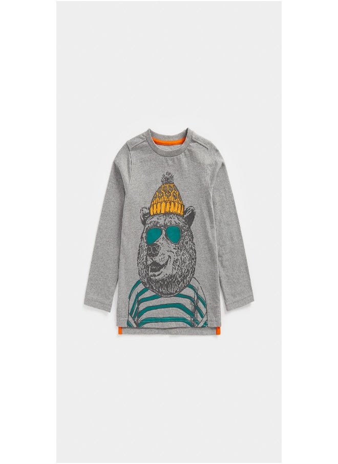 mothercare - Bear Long Sleeved T Shirt - Image 1