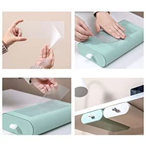 ZURATO Plastic Organizer Box Storage Box Container Under Desk Drawer Selfadhesive Pencil Tray Cosmetics Case Pen Barrel Table Storage Box - Image 5